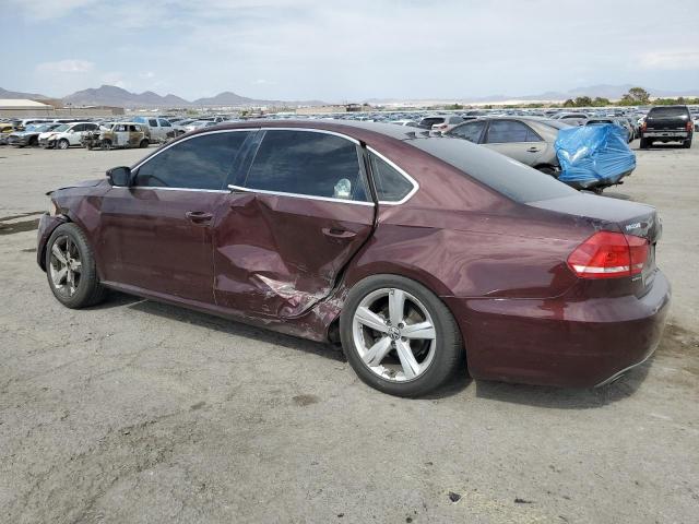 1VWBP7A38DC115470 - 2013 VOLKSWAGEN PASSAT SE MAROON photo 2
