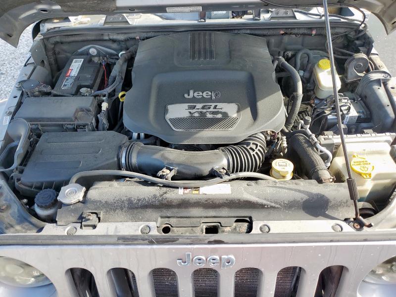 1C4BJWEG2DL691650 - 2013 JEEP WRANGLER U SAHARA GRAY photo 12