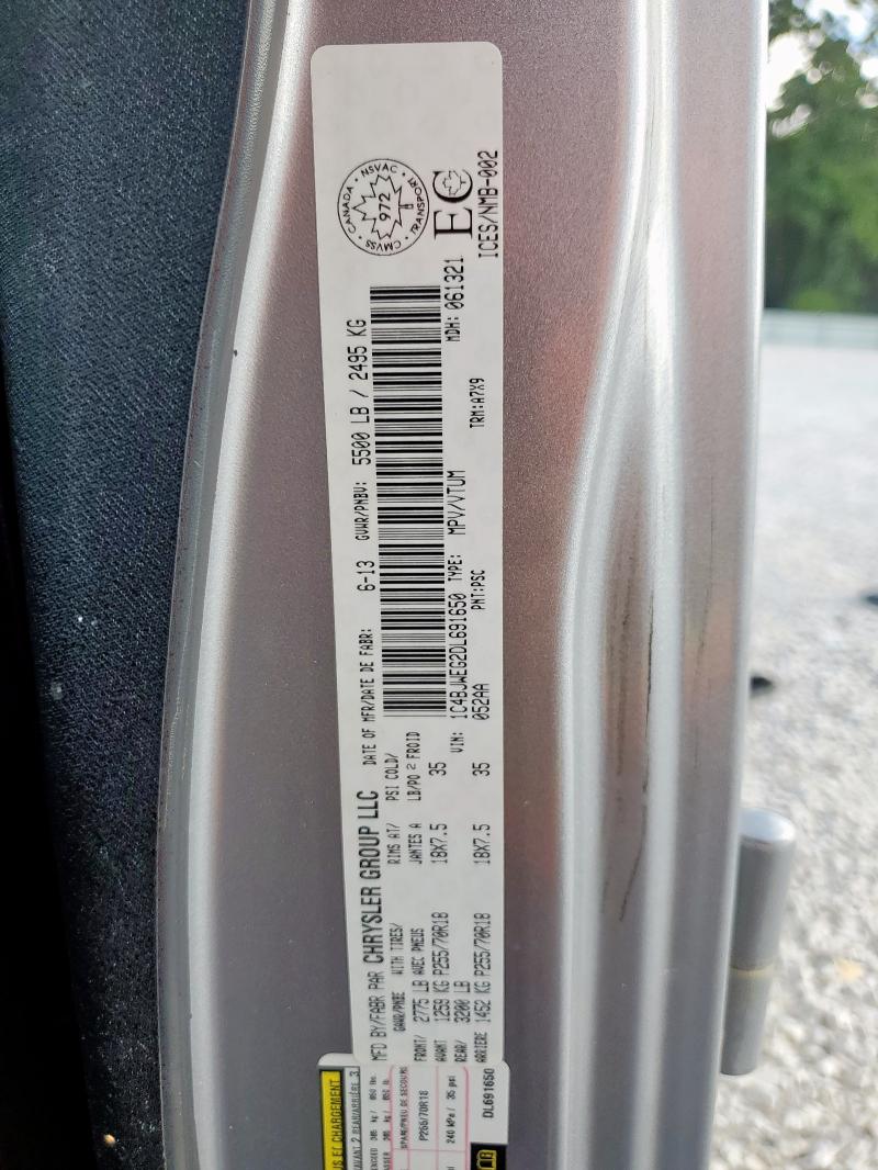 1C4BJWEG2DL691650 - 2013 JEEP WRANGLER U SAHARA GRAY photo 14