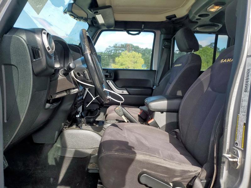 1C4BJWEG2DL691650 - 2013 JEEP WRANGLER U SAHARA GRAY photo 7