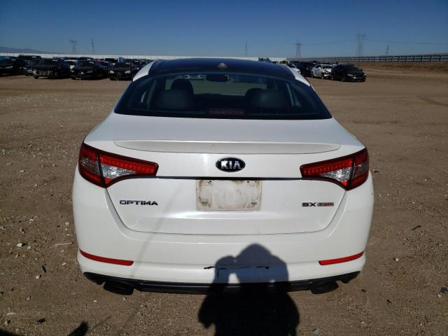 5XXGR4A67DG168415 - 2013 KIA OPTIMA SX WHITE photo 6