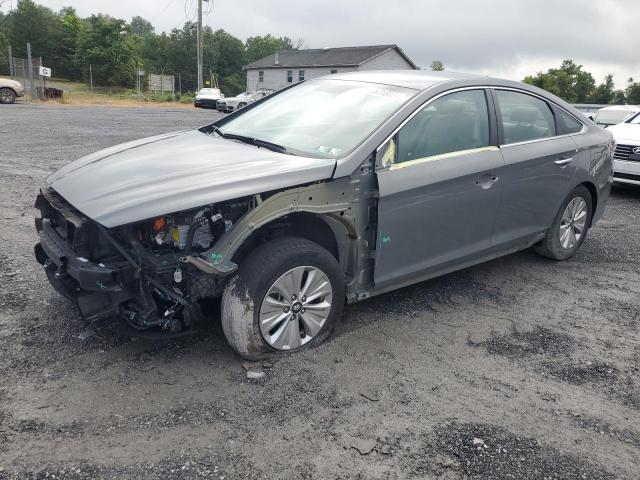 KMHE24L33KA093893 - 2019 HYUNDAI SONATA HYBRID GRAY photo 1