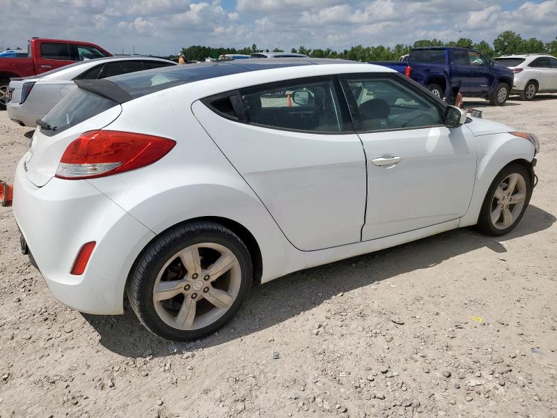 KMHTC6ADXEU211016 - 2014 HYUNDAI VELOSTER WHITE photo 3