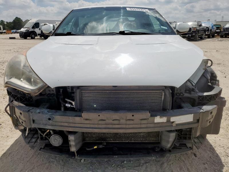 KMHTC6ADXEU211016 - 2014 HYUNDAI VELOSTER WHITE photo 5