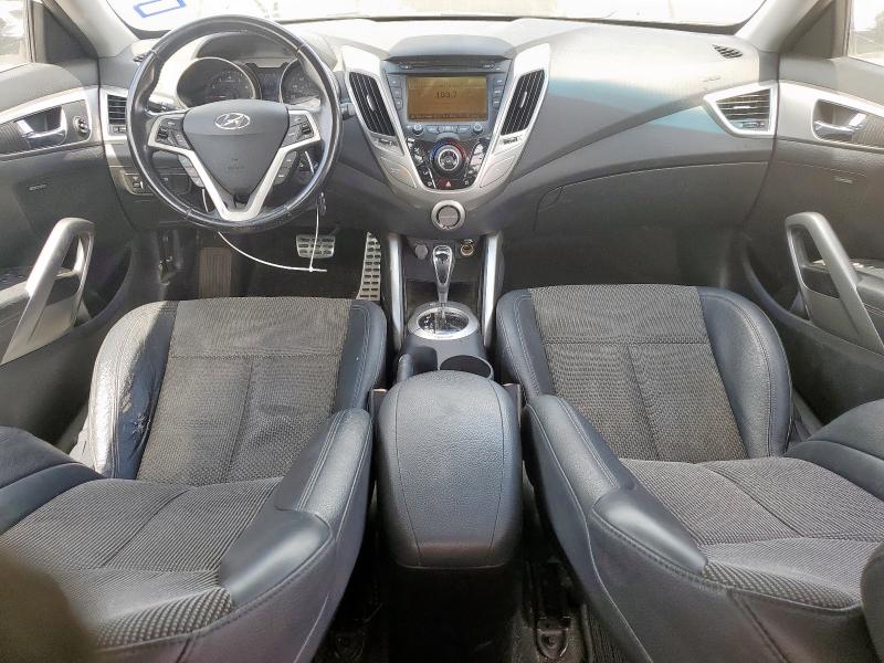 KMHTC6ADXEU211016 - 2014 HYUNDAI VELOSTER WHITE photo 8