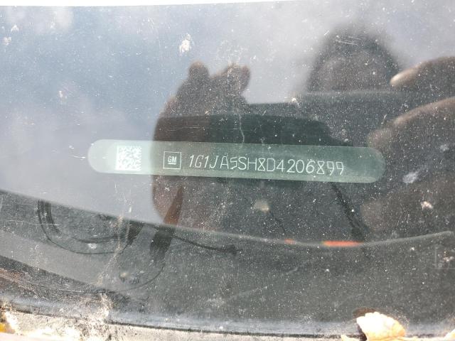 1G1JA5SH8D4206899 - 2013 CHEVROLET SONIC LS 白色 照片 12