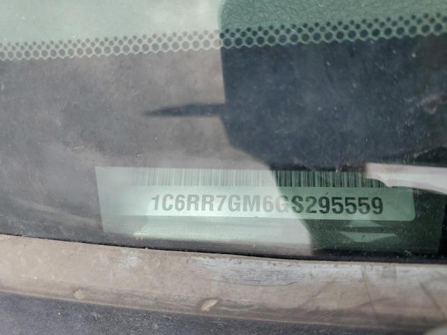 1C6RR7GM6GS295559 - 2016 RAM 1500 SLT GRAY photo 12