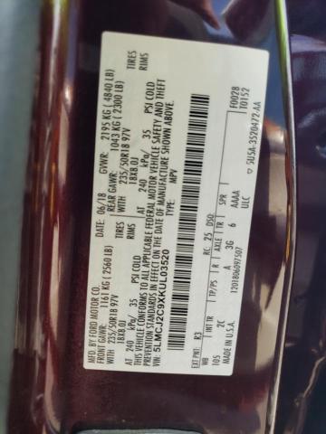 5LMCJ2C9XKUL03520 - 2019 LINCOLN MKC SELECT 栗色 照片 13