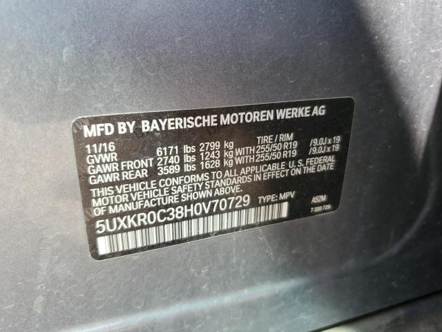 5UXKR0C38H0V70729 - 2017 BMW X5 XDRIVE35I Gümüş foto 13