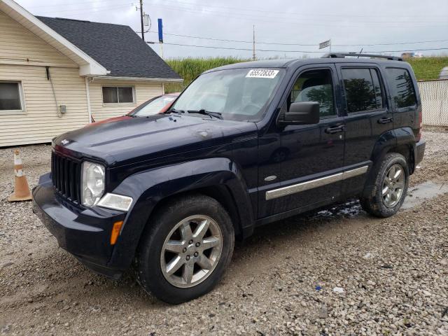 1C4PJMAK0CW195859 - 2012 JEEP LIBERTY SPORT BLUE photo 1