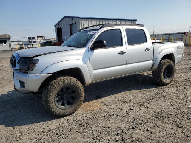 5TFLU4EN3CX037245 - 2012 TOYOTA TACOMA DOUBLE CAB SILVER photo 1