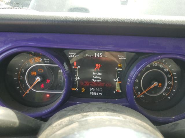 1C4HJXEM3LW336988 - 2020 JEEP WRANGLER U SAHARA ვერცხლისფერი ფოტო 9