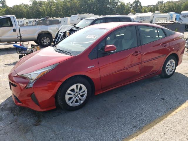 JTDKBRFU2H3546312 - 2017 TOYOTA PRIUS RED photo 1