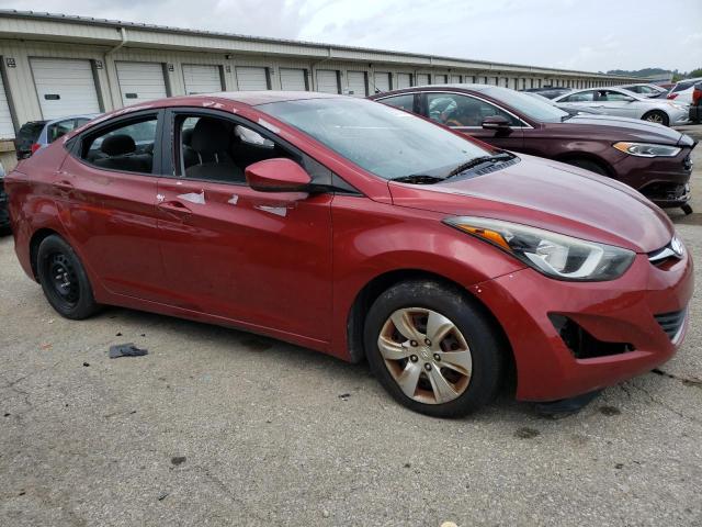 5NPDH4AE4GH665671 - 2016 HYUNDAI ELANTRA SE RED photo 4