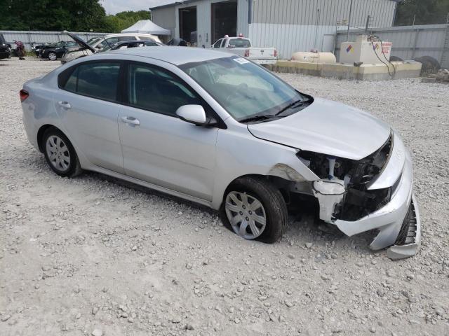 3KPA24AD1NE458572 - 2022 KIA RIO LX SILVER photo 4