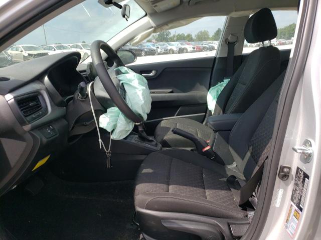 3KPA24AD1NE458572 - 2022 KIA RIO LX SILVER photo 7