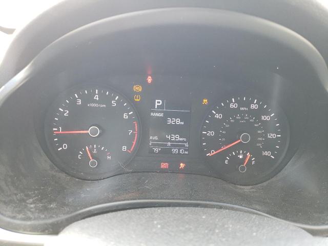 3KPA24AD1NE458572 - 2022 KIA RIO LX SILVER photo 9