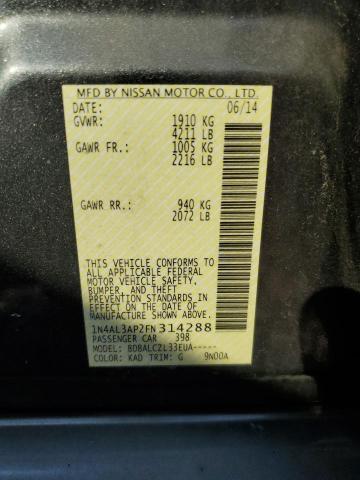 1N4AL3AP2FN314288 - 2015 NISSAN ALTIMA 2.5 GRAY photo 12