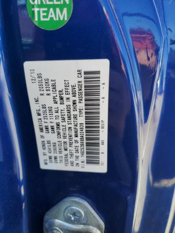 1HGCS2B88BA004639 - 2011 HONDA ACCORD EXL Mavi foto 13