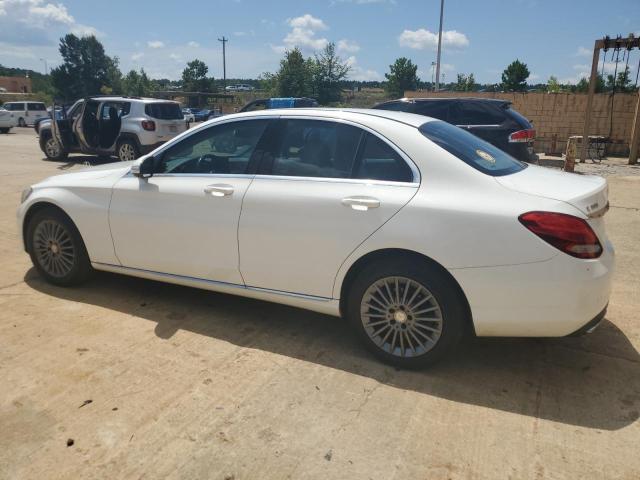 55SWF4KB9FU038740 - 2015 MERCEDES-BENZ C 300 4MATIC WHITE photo 2
