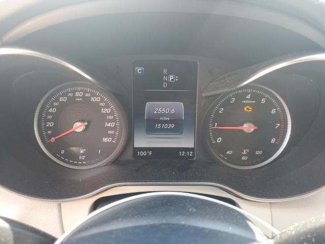 55SWF4KB9FU038740 - 2015 MERCEDES-BENZ C 300 4MATIC WHITE photo 9