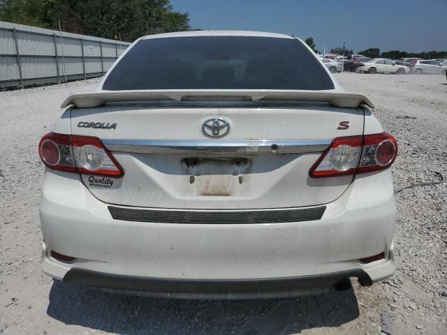 5YFBU4EE8DP127048 - 2013 TOYOTA COROLLA BASE WHITE photo 6