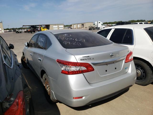 3N1AB7AP1EY202459 - 2014 NISSAN SENTRA S SILVER photo 3