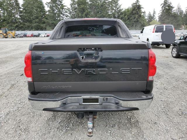 3GNEC12Z56G121441 - 2006 CHEVROLET AVALANCHE C1500 BLACK photo 6