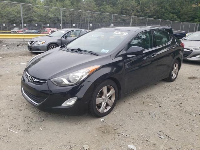 5NPDH4AEXDH327204 - 2013 HYUNDAI ELANTRA GLS BLACK photo 1