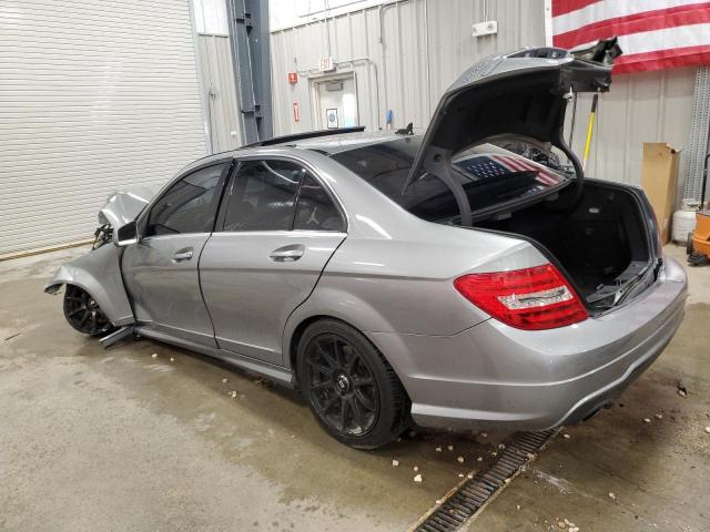 WDDGF8AB6DG124823 - 2013 MERCEDES-BENZ C 300 4MATIC SILVER photo 2