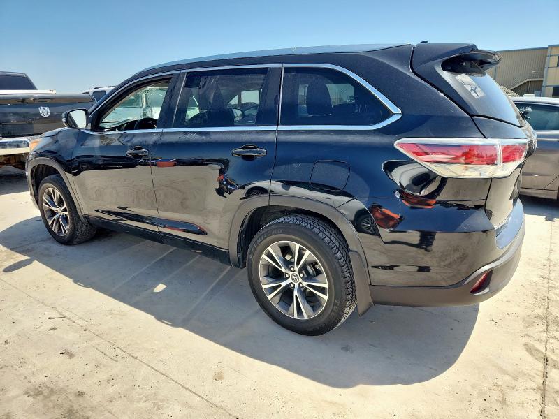 5TDKKRFH0GS505306 - 2016 TOYOTA HIGHLANDER XLE 黑色 照片 2