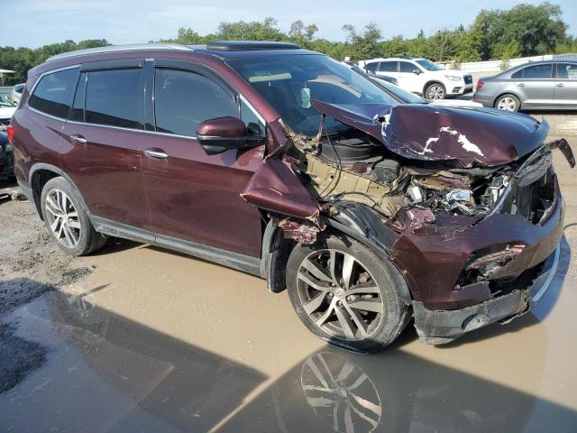 5FNYF6H93GB126582 - 2016 HONDA PILOT TOURING BURGUNDY photo 4