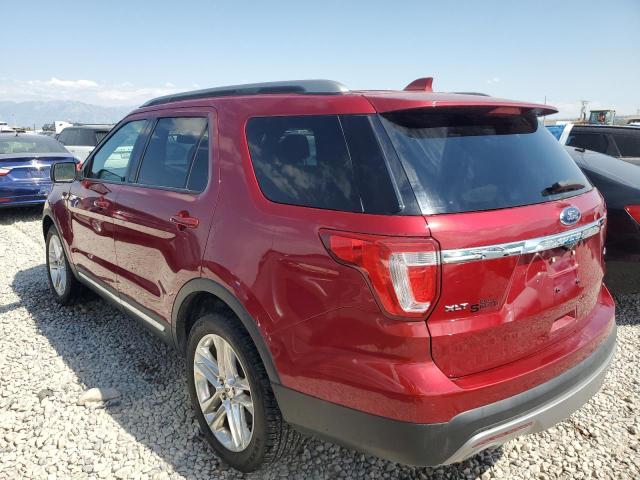 1FM5K8D8XHGB91343 - 2017 FORD EXPLORER XLT RED photo 2
