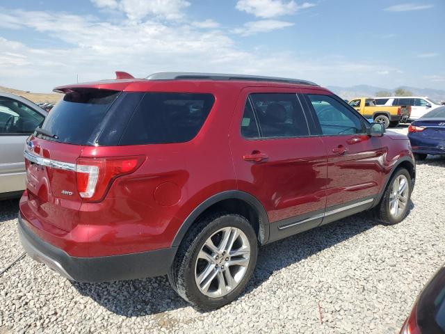1FM5K8D8XHGB91343 - 2017 FORD EXPLORER XLT RED photo 3