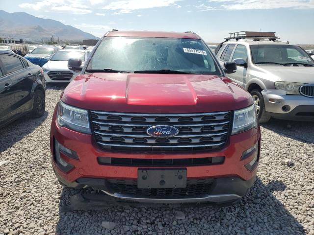 1FM5K8D8XHGB91343 - 2017 FORD EXPLORER XLT RED photo 5