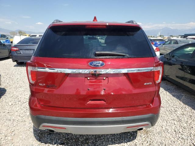 1FM5K8D8XHGB91343 - 2017 FORD EXPLORER XLT RED photo 6