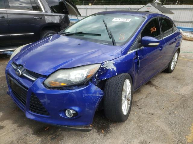 1FADP3J21EL387474 - 2014 FORD FOCUS TITANIUM BLUE photo 2