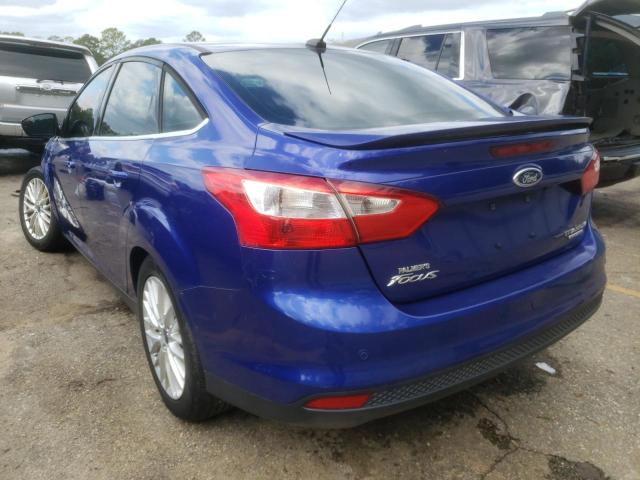 1FADP3J21EL387474 - 2014 FORD FOCUS TITANIUM BLUE photo 3