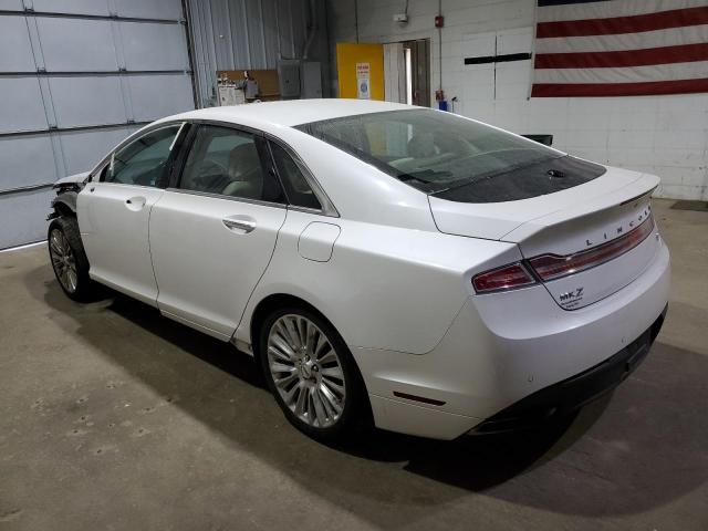 3LN6L2J95FR617442 - 2015 LINCOLN MKZ WHITE photo 2