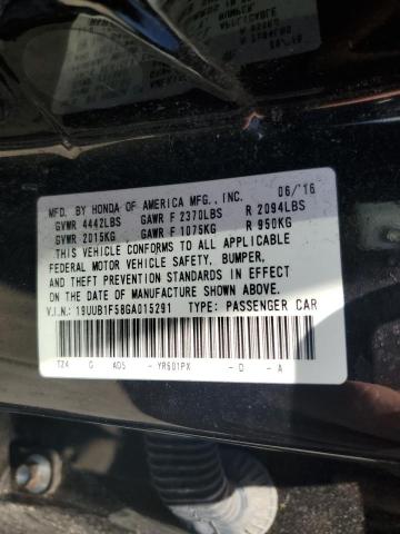 19UUB1F58GA015291 - 2016 ACURA TLX TECH BROWN photo 13