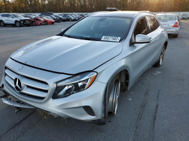 WDCTG4GB1FJ128669 - 2015 MERCEDES-BENZ GLA 250 4MATIC SILVER photo 2