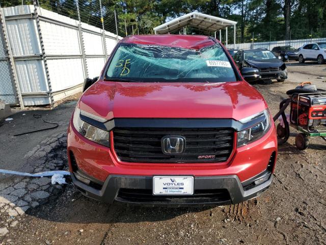 5FPYK3F12PB039075 - 2023 HONDA RIDGELINE SPORT RED photo 5