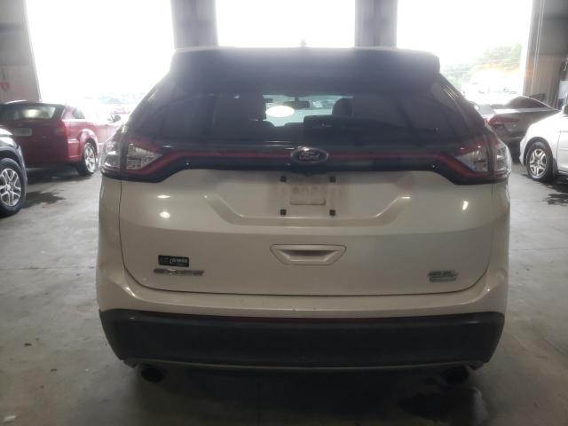 2FMTK3J90FBB32216 - 2015 FORD EDGE SEL WHITE photo 6