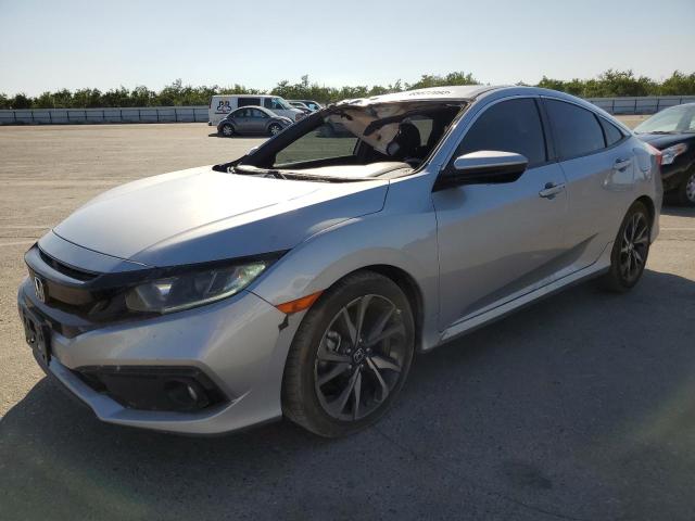 2HGFC2F87KH542979 - 2019 HONDA CIVIC SPORT SILVER photo 1