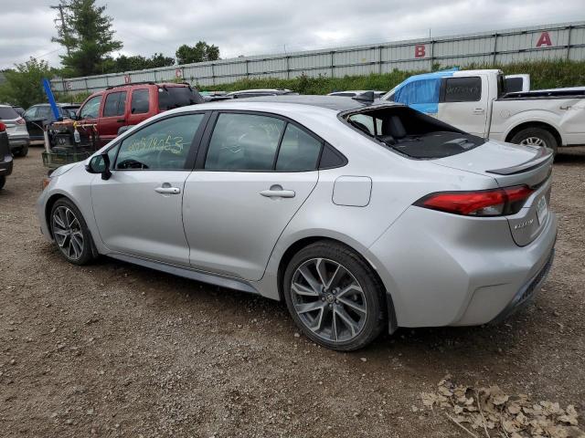 5YFT4MCE1MP067248 - 2021 TOYOTA COROLLA XSE SILVER photo 2