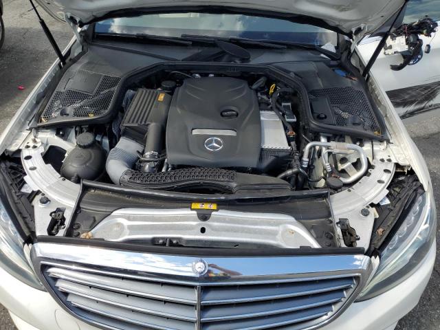 55SWF4KB1HU179823 - 2017 MERCEDES-BENZ C 300 4MATIC WHITE photo 11