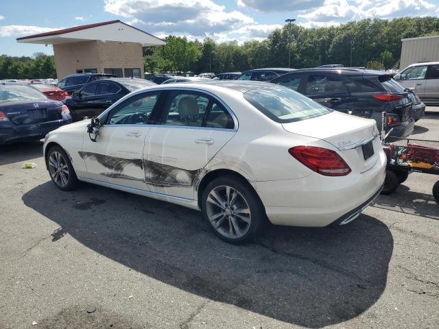 55SWF4KB1HU179823 - 2017 MERCEDES-BENZ C 300 4MATIC WHITE photo 2