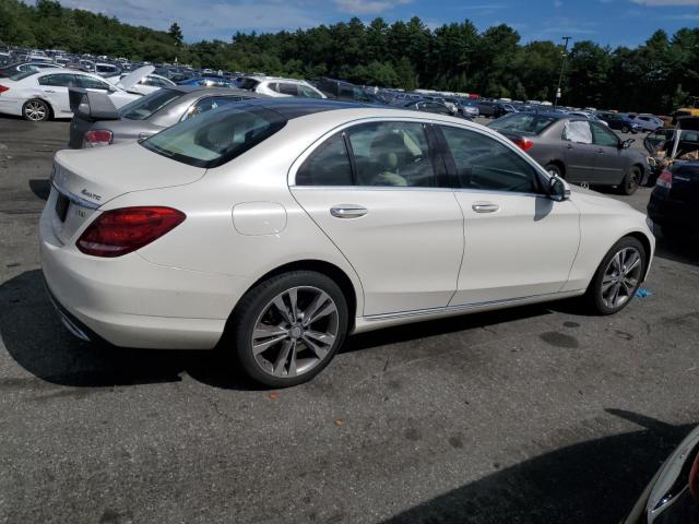 55SWF4KB1HU179823 - 2017 MERCEDES-BENZ C 300 4MATIC WHITE photo 3