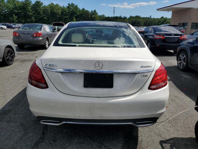 55SWF4KB1HU179823 - 2017 MERCEDES-BENZ C 300 4MATIC WHITE photo 6