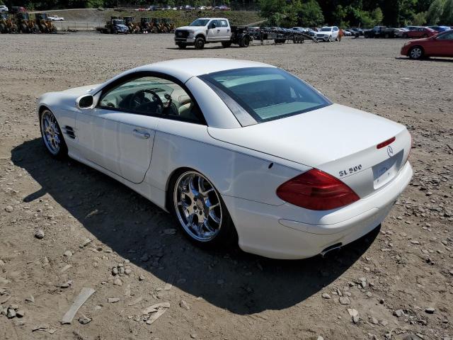 WDBSK75F63F022058 - 2003 MERCEDES-BENZ SL 500R თეთრი ფოტო 2